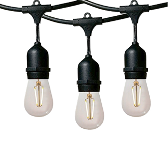 Bistro Boss String Lights With Hanging Sockets
