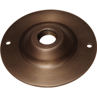 Round brass electrical mounting plate