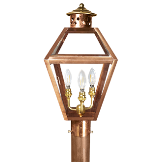 Hermitage Copper Lantern Lamp Post