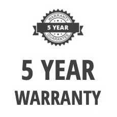 5 Year Warranty